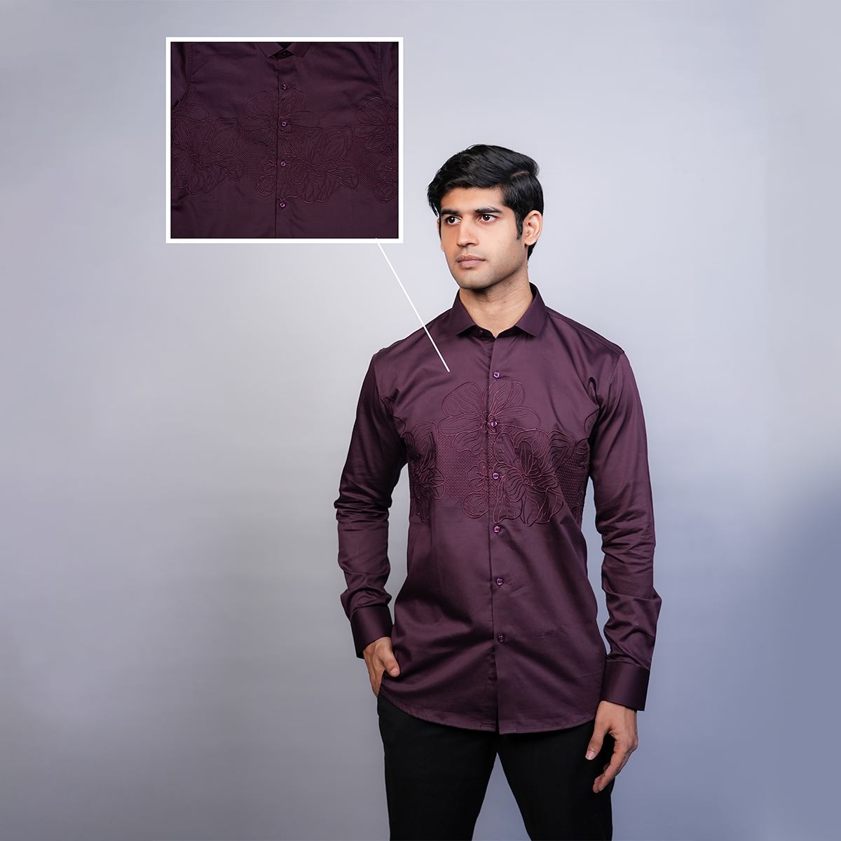 Wine Meadow Bloom Shirt