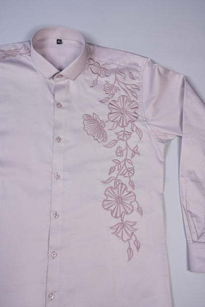 Rose Gold Floral Vines Shirt
