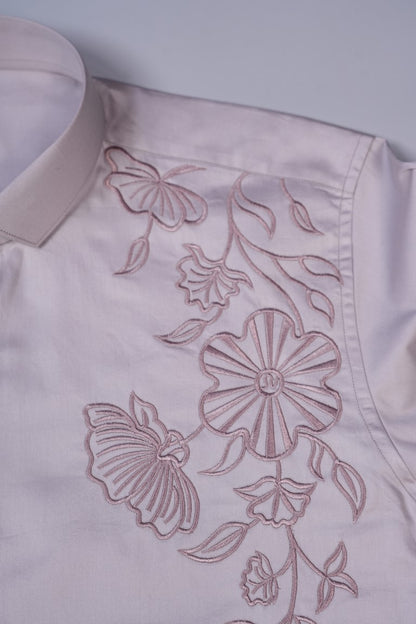 Rose Gold Floral Vines Shirt