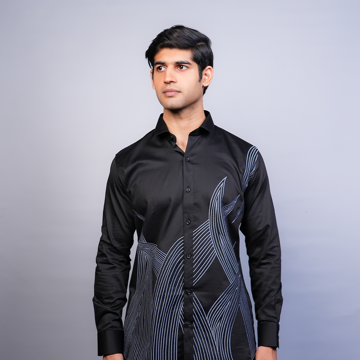 Jet Black Garden Gala Shirt