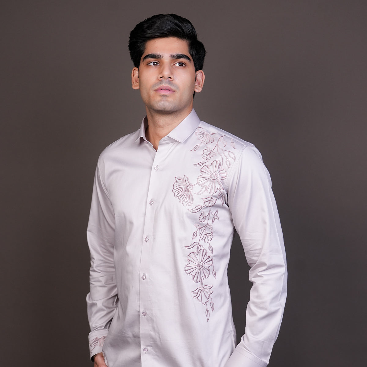 Rose Gold Floral Vines Shirt