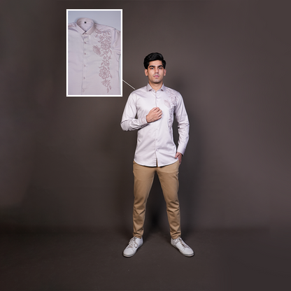 Rose Gold Floral Vines Shirt