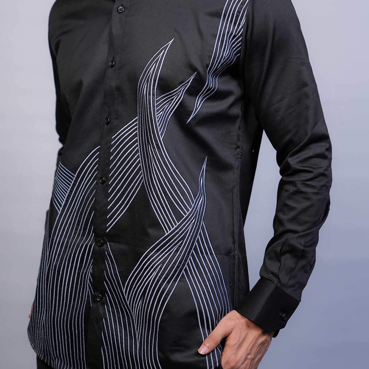 Jet Black Garden Gala Shirt
