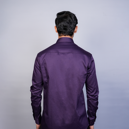 Night Purple Floral Vines Shirt