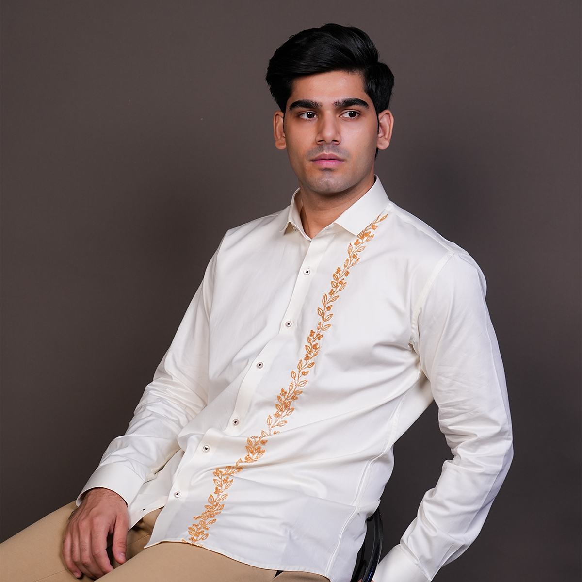 Cream Starry Eden Shirt