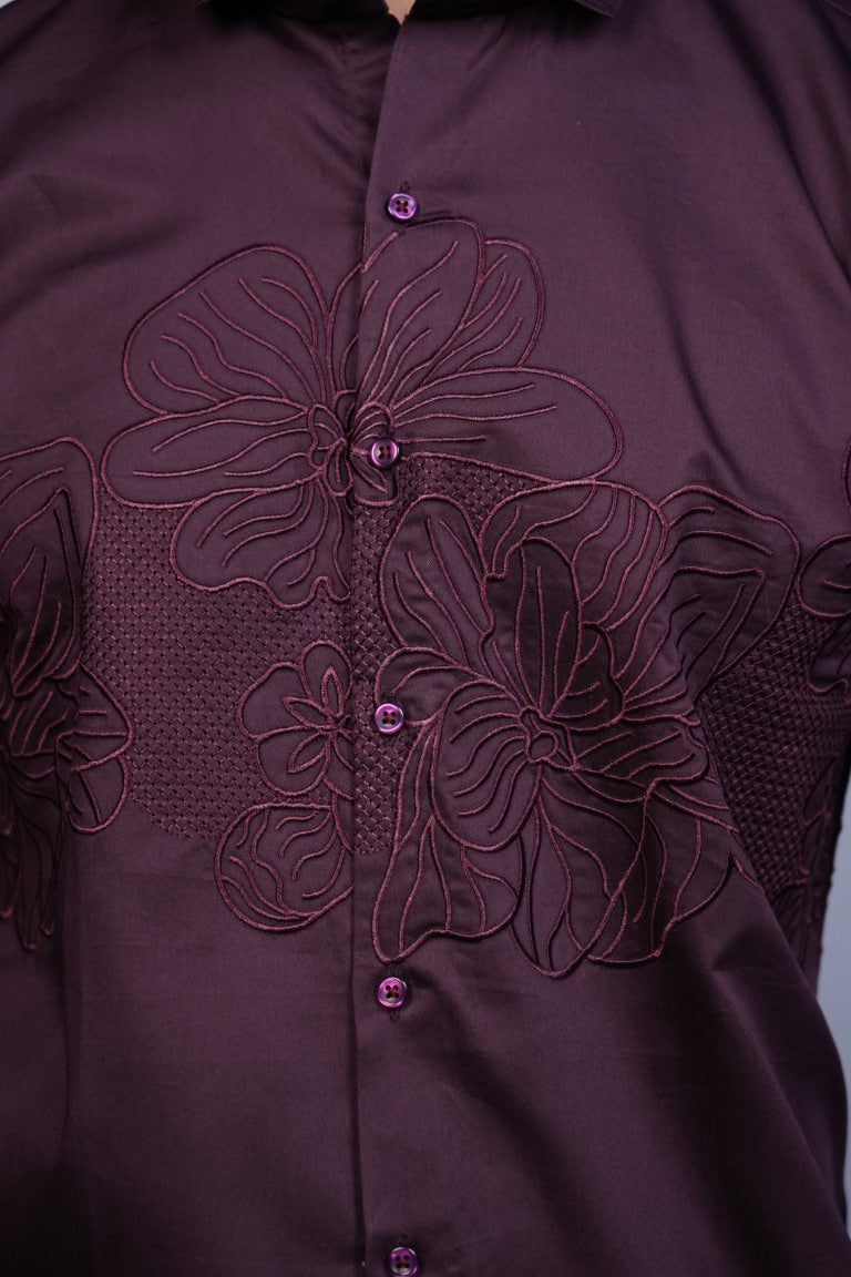 Wine Meadow Bloom Shirt