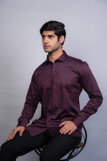 Wine Meadow Bloom Shirt